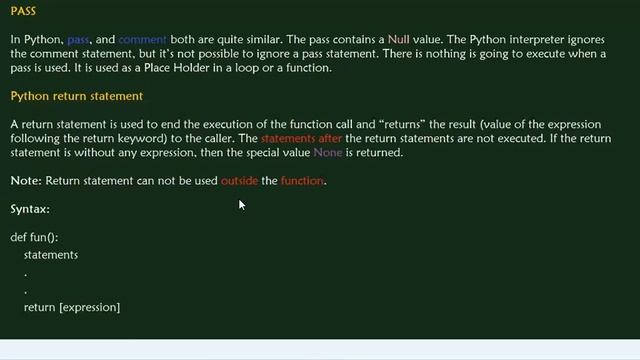 19 Pass & Return in Python తెలుగులో смотреть онлайн