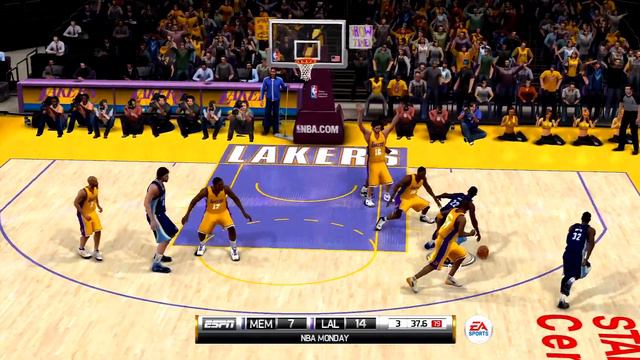 NBA Elite 11 Gameplay Los Angeles Lakers vs Memphis Grizzlies смотреть онлайн