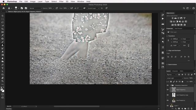 How To Remove an Object in Photoshop [Content Aware Fill + Frequency Separation = KILLER combo!] смотреть онлайн