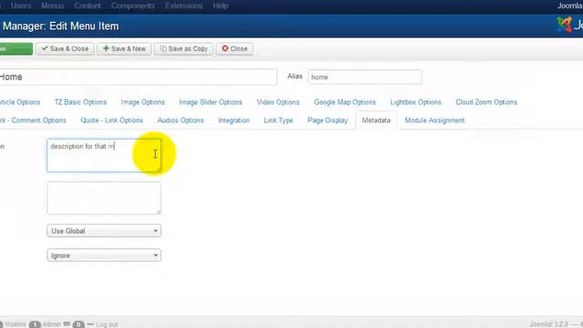 Joomla SEO Guide For Beginners - Add meta tags to menu items смотреть онлайн
