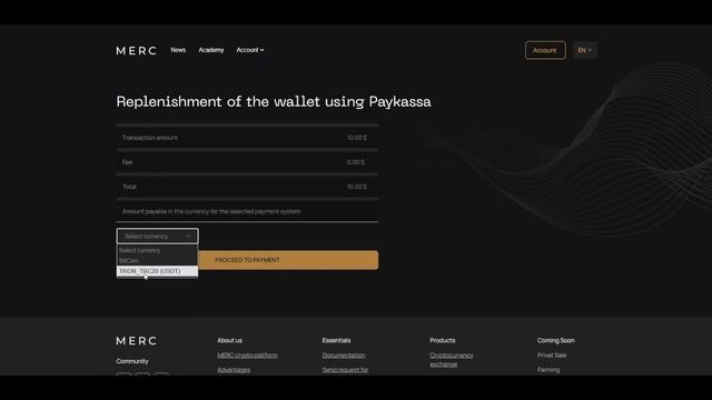 Depositing funds via Paykassa ENG смотреть онлайн