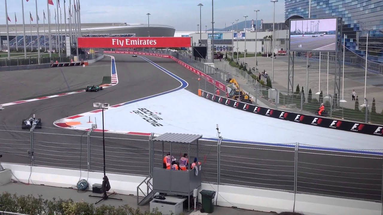 #F1Sochi вид с наших мест на трибуне Т2 смотреть онлайн
