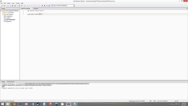 Lua 5.2 Tutorial 22: The IO Library смотреть онлайн