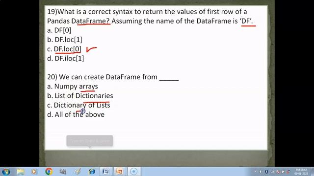 Important MCQS , Assertion & Reasoning Questions based on Pandas Series , Dataframe and CSV files смотреть онлайн