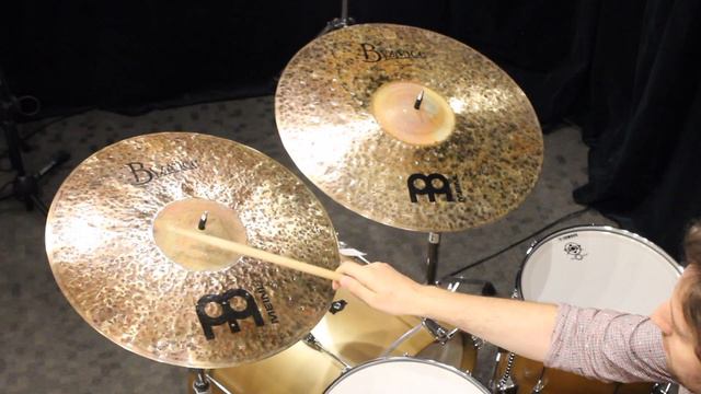 Meinl Byzance Raw Bell Ride Comparison: 20", 22" смотреть онлайн