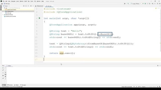 How to do Base64 Encode and Decode using C++ [Qt Core] смотреть онлайн