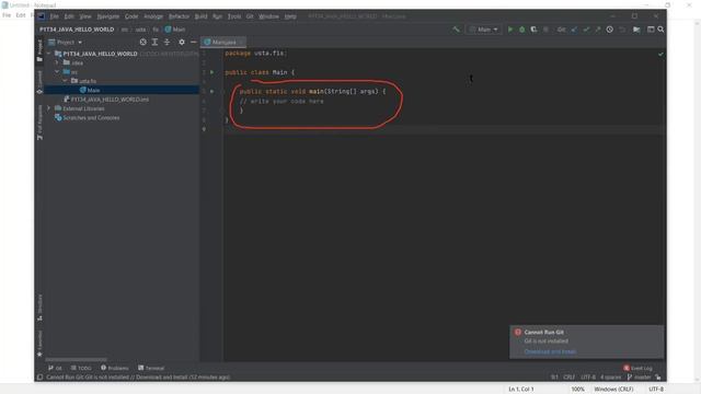Class 18: Install "INTELLIJ IDEA Community Edition" and create the first program in JAVA смотреть онлайн