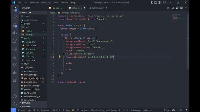 Nextjs + Tailwind Parallax Effect using React Scroll Parallax смотреть онлайн