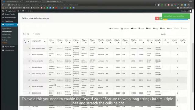 How to change the layout in WordPress Tables and make them scrollable with wpDataTables 2.0 смотреть онлайн