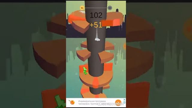 Обзор игры Helix jump. смотреть онлайн