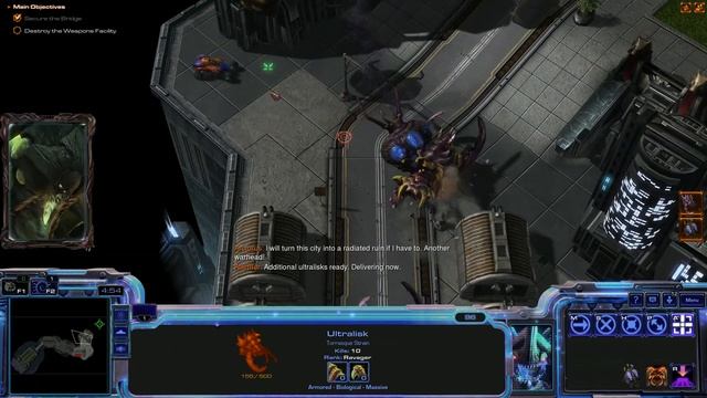 StarCraft 2 Co-op Campaign: Heart Of The Swarm - Ultralisk Evolution Mission