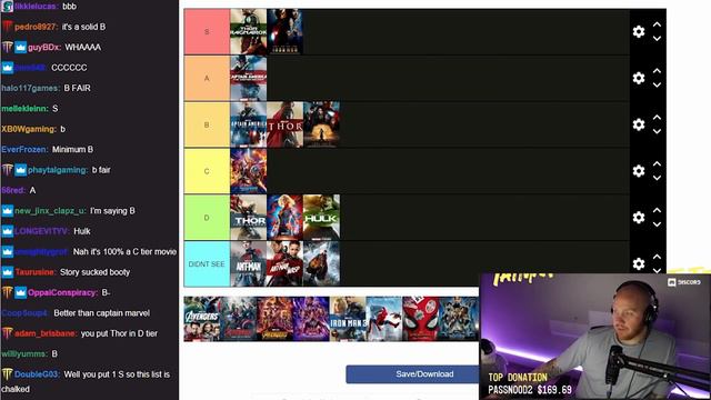 TIMTHETATMAN RANKS MARVEL MOVIES! (Tier List) смотреть онлайн