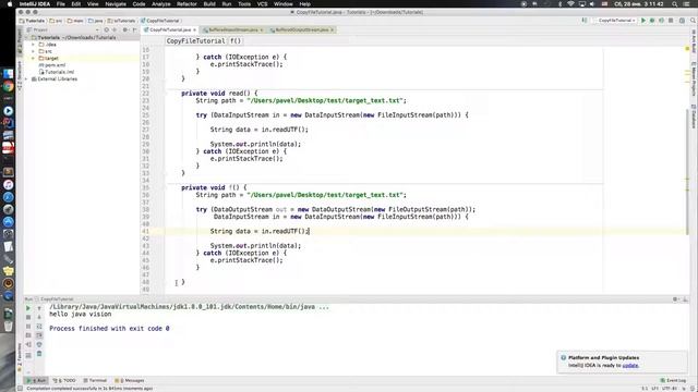Java IO. Основы DataOutputStream и DataInputStream смотреть онлайн
