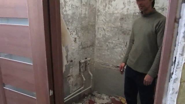 Начало комплексного ремонта ванной комнаты и санузла ул.Харьковская д.40 смотреть онлайн