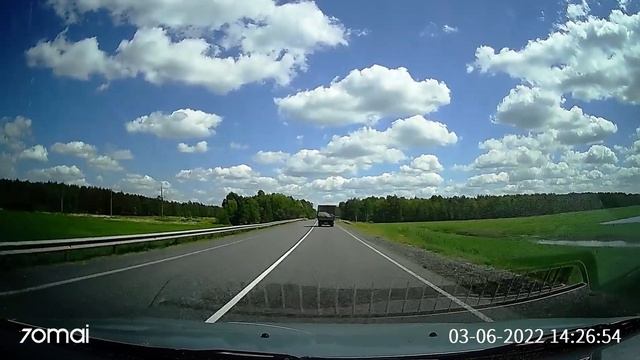 Из Бобруйска по объездной в Речицу 3 июня 2022 года. смотреть онлайн