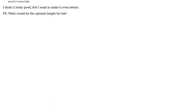 Code Review: Timsort implementation in Python смотреть онлайн