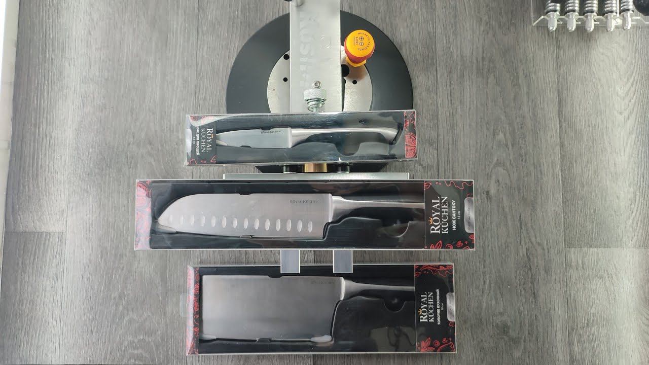 Заточка кухонных ножей Royal Kuchen, или ножи из магнита смотреть онлайн