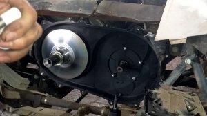 Верный способ как снять шкив вариатора без съемника. Stels guepard 650