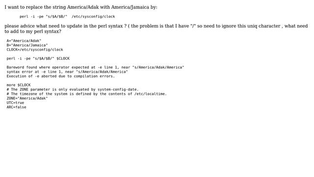 DevOps & SysAdmins: perl + ignore "/" char in perl смотреть онлайн