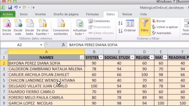 Como hacer listas ordenadas y filtradas en Excel 2010 смотреть онлайн