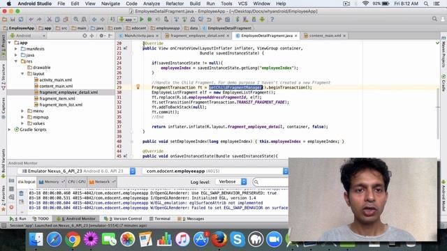 Android Basics - Learn about Nested Fragments смотреть онлайн