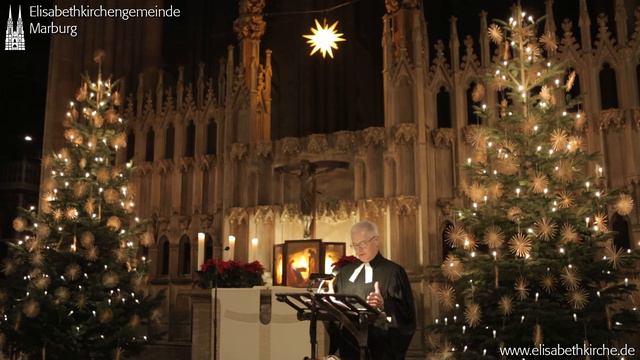 Christvesper am Heiligabend 2020 um 18 Uhr in der Elisabethkirche Marburg смотреть онлайн