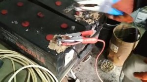 Восстановление клемм аккумулятора графитом