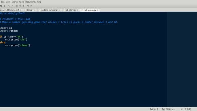 Python Lab 0x02 Modules, Conditionals, and Loops смотреть онлайн