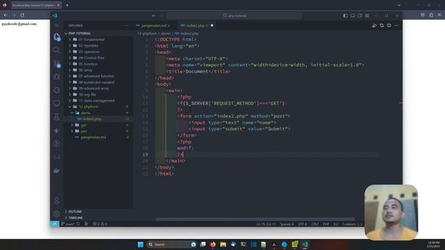 PHP TUTORIAL #63 FORM HANDLING смотреть онлайн
