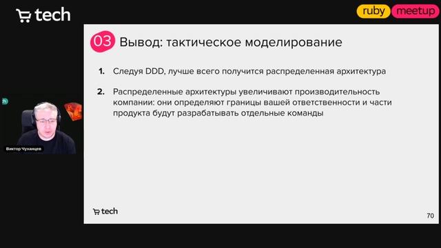 DDD для чайников | Виктор Чуханцев | Ruby Meetup 2023 | СберМаркет Tech смотреть онлайн
