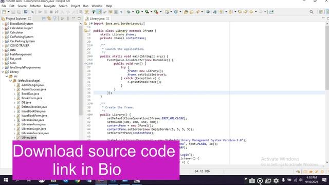 Library management system project in java | Java Project | Eclipse & MySQL|#java смотреть онлайн