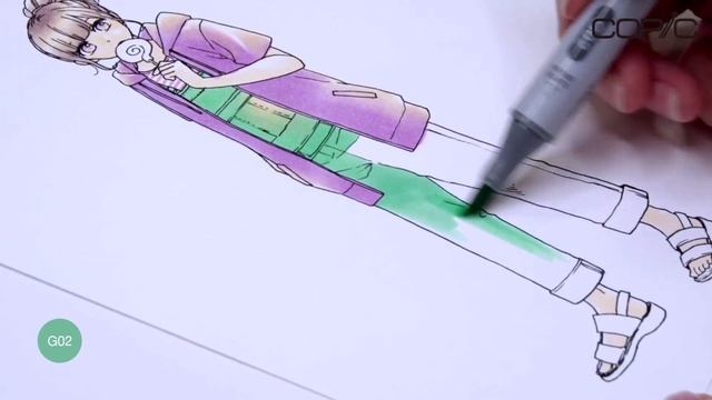 Tutorial markere Copic - ilustratie manga смотреть онлайн
