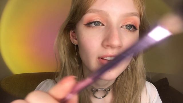 [ASMR] Tracing and drawing on your face ~ tingly personal attention смотреть онлайн