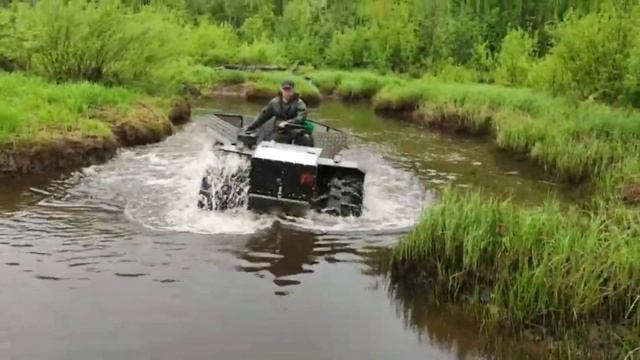 Первые 100 км на вездеходе на шинах КрАЗ ви-3 смотреть онлайн