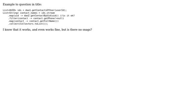 Is it OK to do IO inside java 8 streams? смотреть онлайн