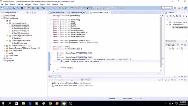 How To Create a Rest Service With POST method смотреть онлайн