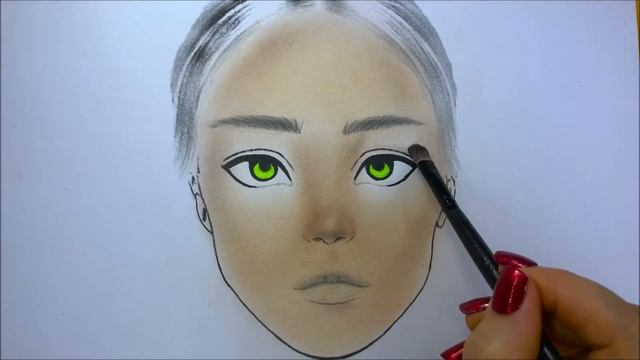 Bright Makeup - Face Chart Tutorial смотреть онлайн