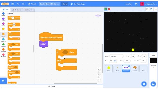 Scratch Control Blocks | Easy Scratch Games Tutorial for Beginners смотреть онлайн