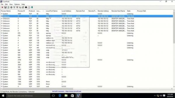 How to use Port Monitor tool in Windows 10
