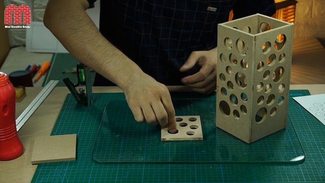 Diy Amazing lighting lamp from mdf wood смотреть онлайн