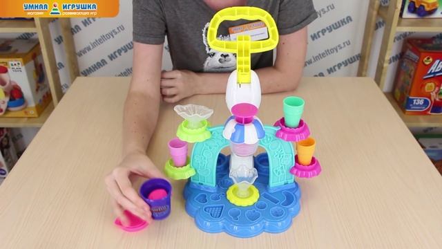 Пластилин Play-Doh (Плей-До) «Фабрика мороженого» смотреть онлайн