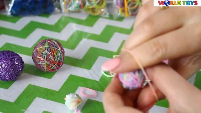 DIY - Bouncy Balls of Rainbow Loom Bands / шар резинками Раинбов Лоом смотреть онлайн