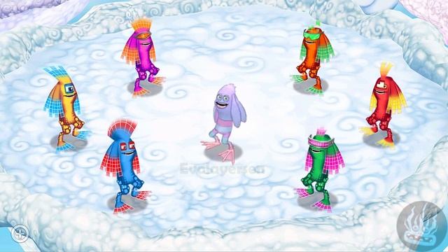 Prismatic Whaddle - all versions (My Singing Monsters: Dawn Of Fire) 4k смотреть онлайн