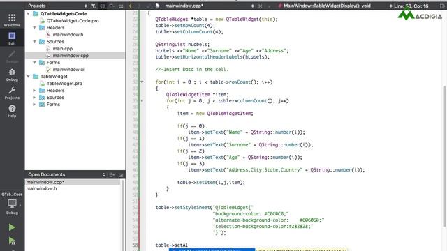 QTableWidget (Part 2) | How to use QTableWidget Class from Code in Qt5 | (Qt C++ Tutorial #24) смотреть онлайн