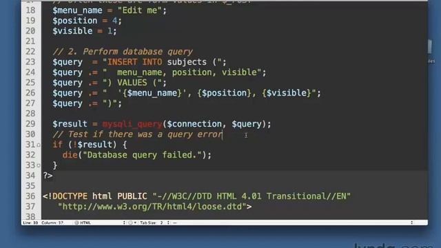089 Создание записей в PHP (Lynda.com) Изучаем php смотреть онлайн