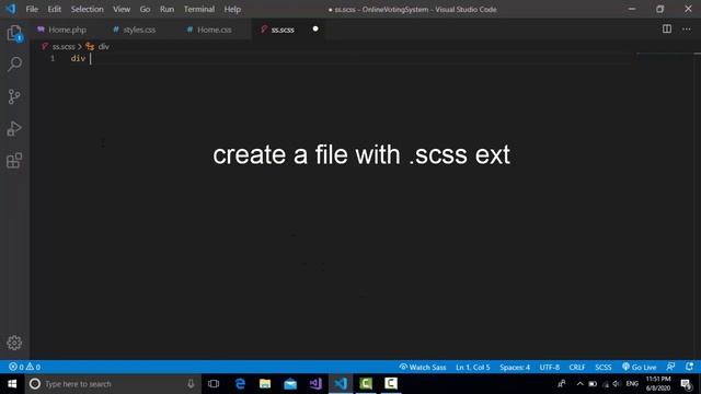 Sass Compiler For VSCode. смотреть онлайн