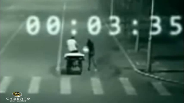 Телепортация на дороге - уникальный случай в Китае смотреть онлайн