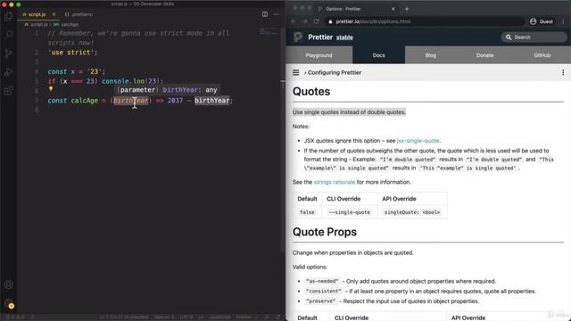 3 Setting up Prettier and VS Code смотреть онлайн