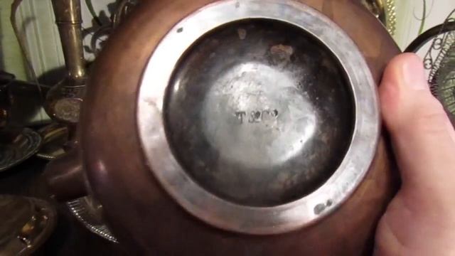 Чайник медный Коллекционный Винтаж смотреть онлайн