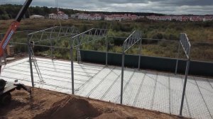 Ангар из сэндвич панелей